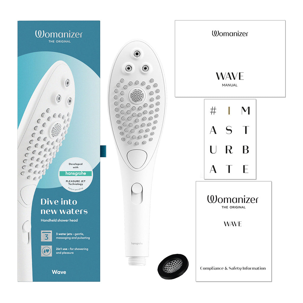 Womanizer Wave Shower Head & Water Massage Clitoral Stimulator