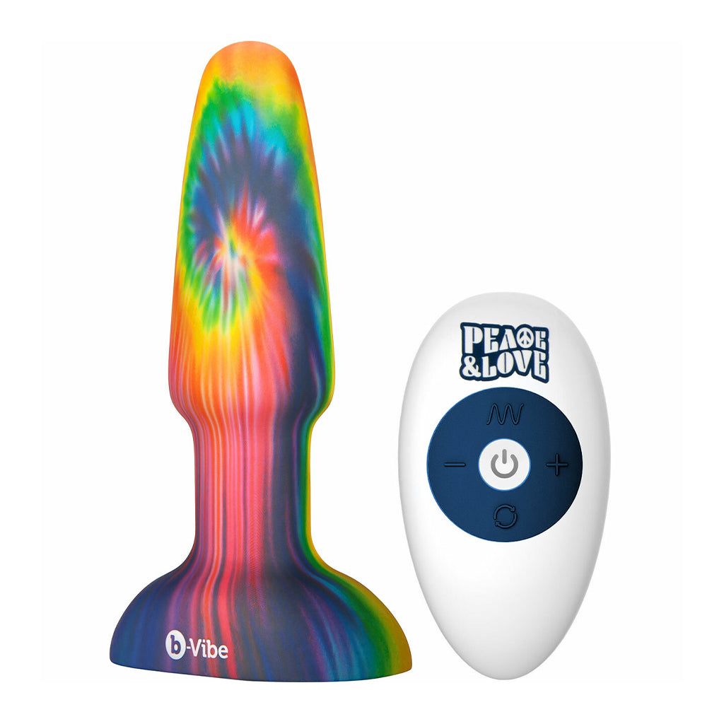 B-Vibe Peace and Love Tie-Die Rimming Plug