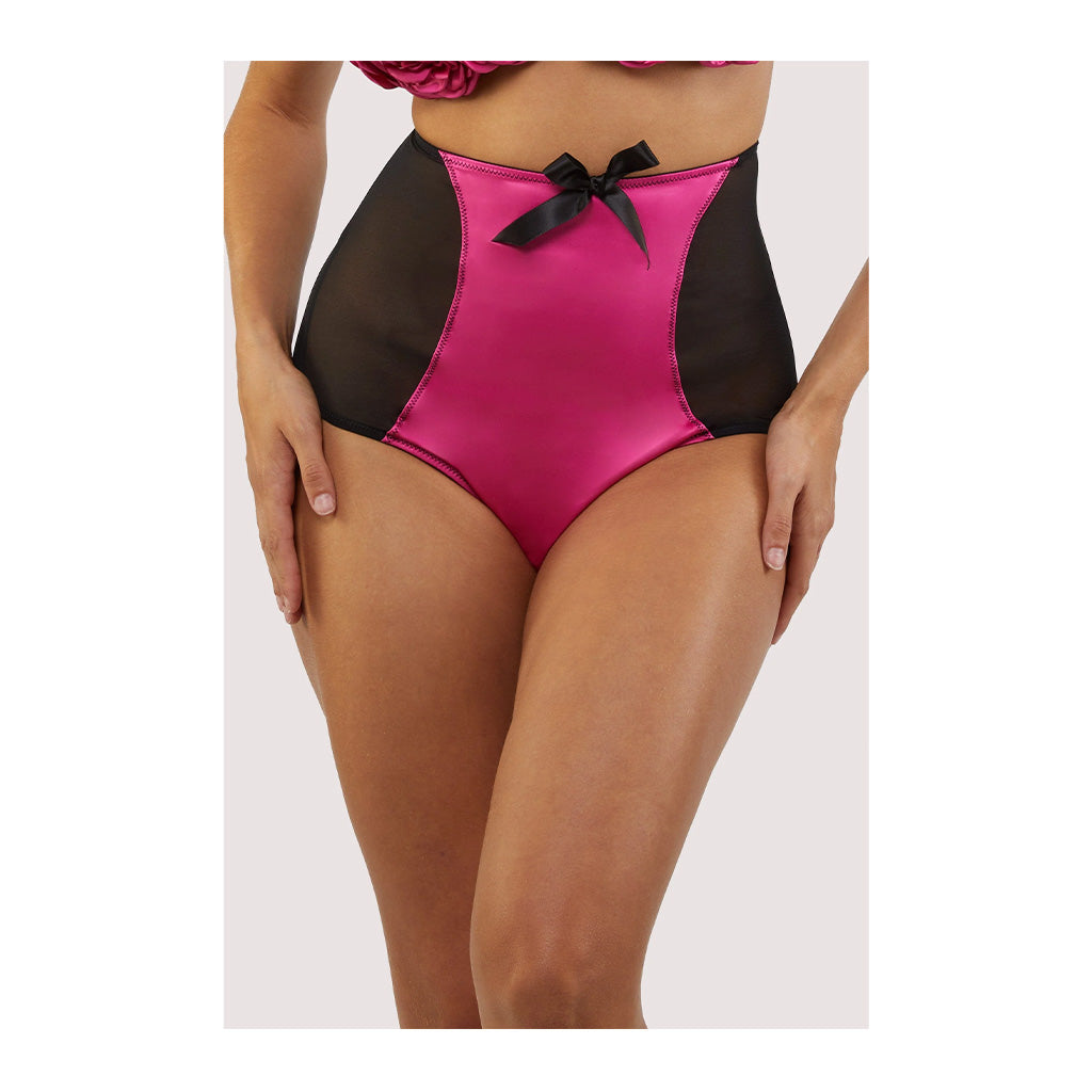 Bettie Page Audrey Contrast High Waisted Brief