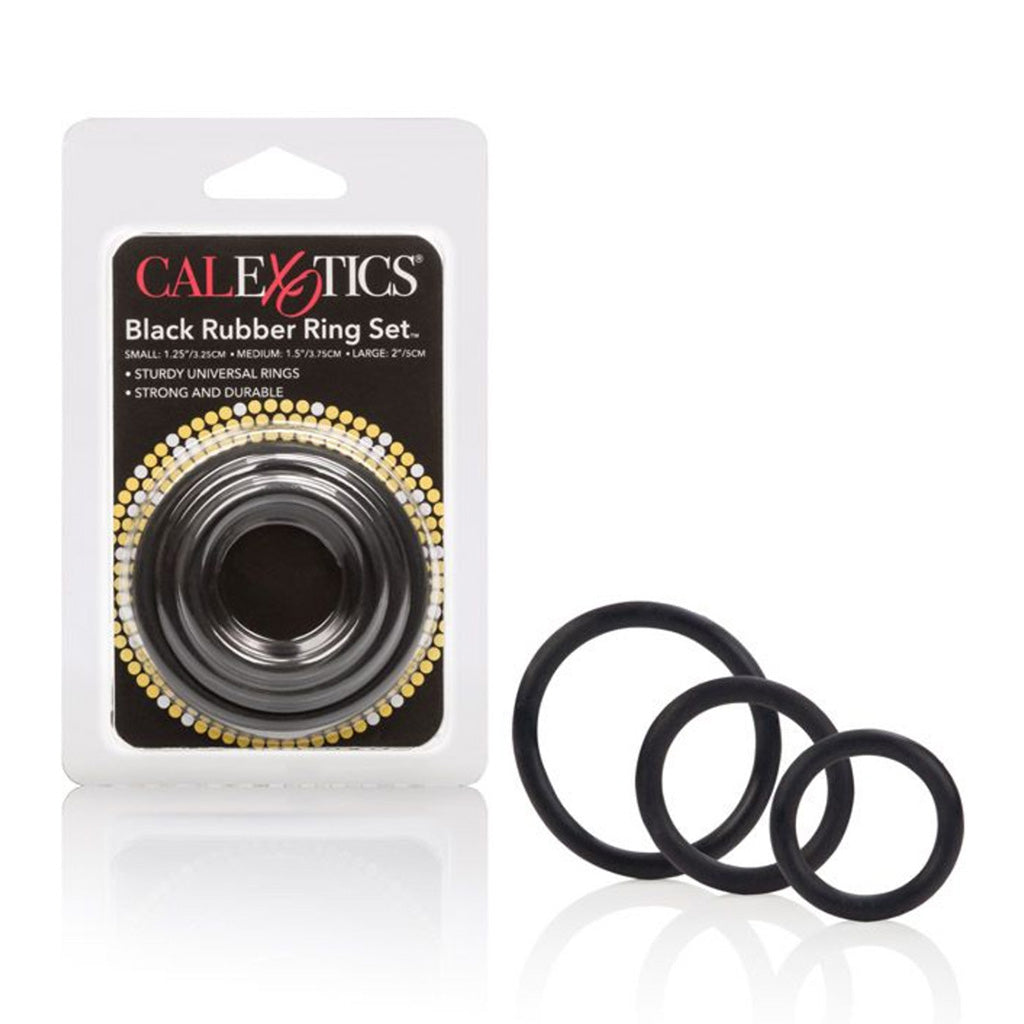 Rubber Cock Rings 3 Pack