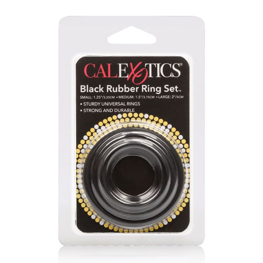 Rubber Cock Rings 3 Pack