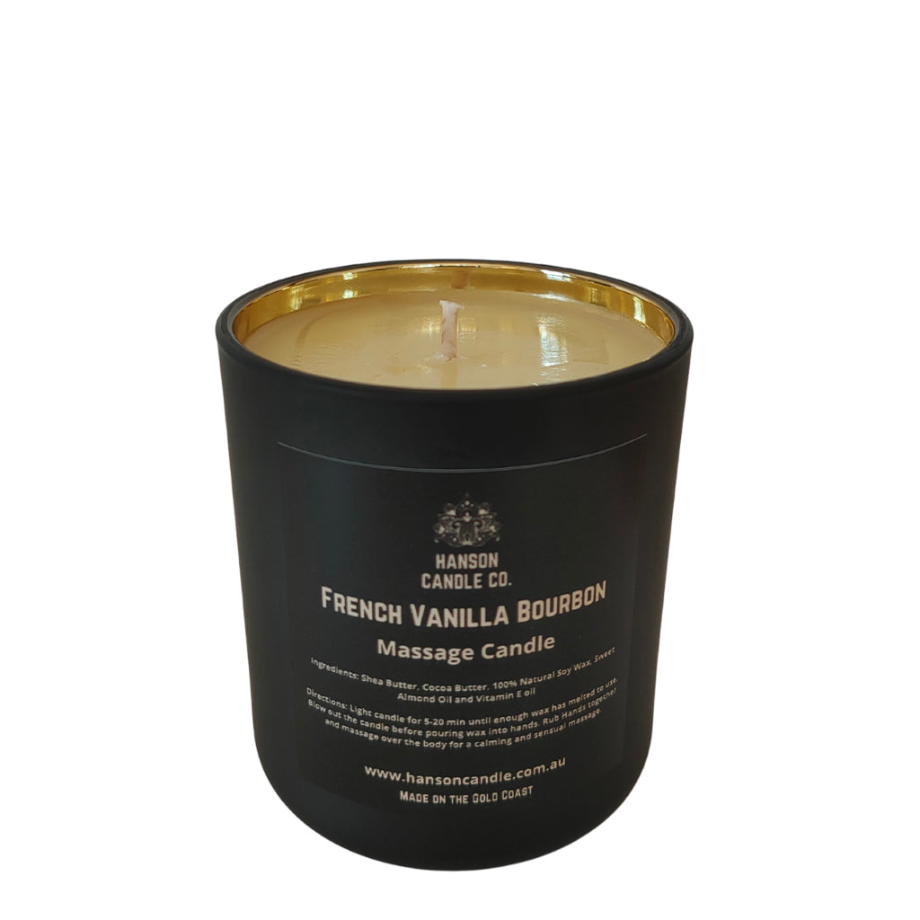 Hanson Soy Massage Candle French Vanilla Bourbon