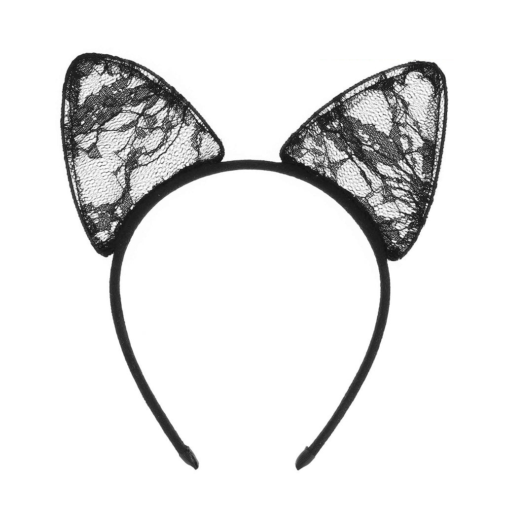 Maison Close Lace Cat Ears Headband