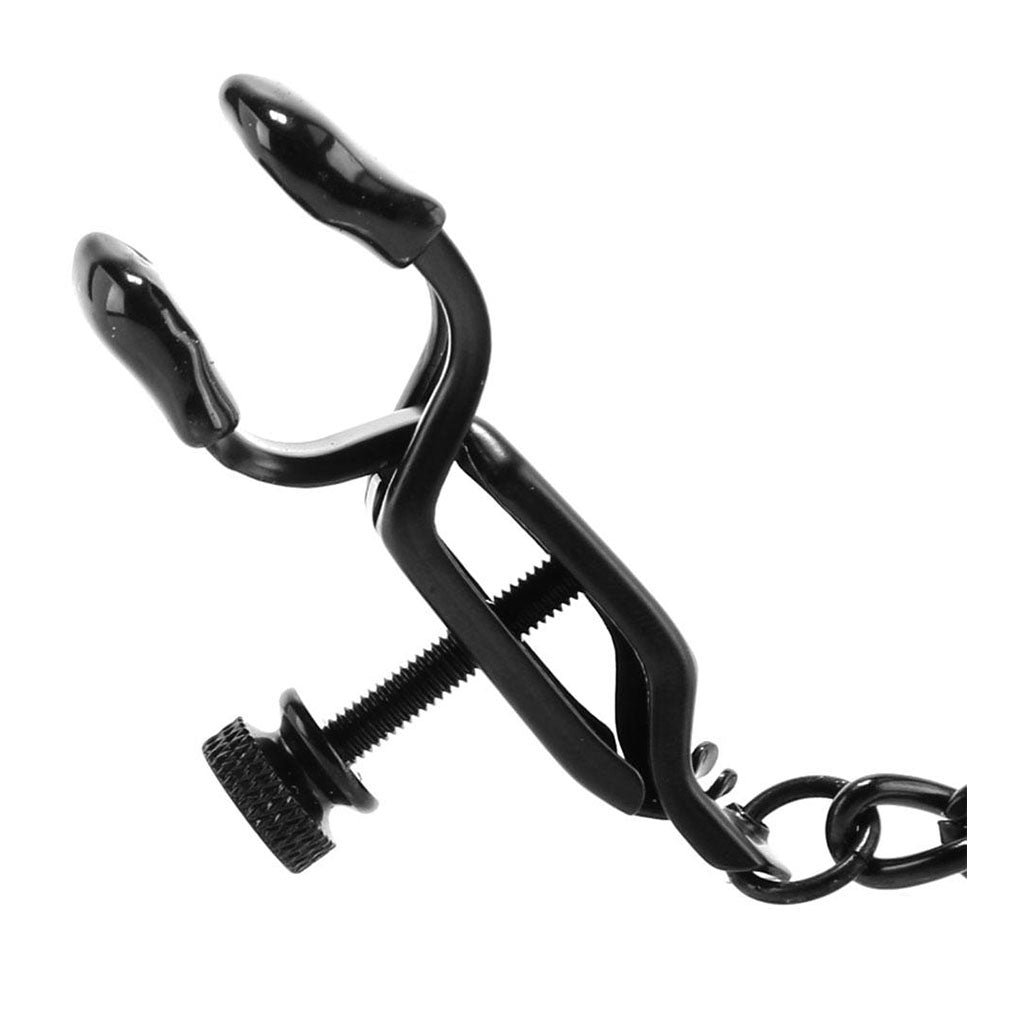 Spartacus Open Press Clamp with Black Link Chain