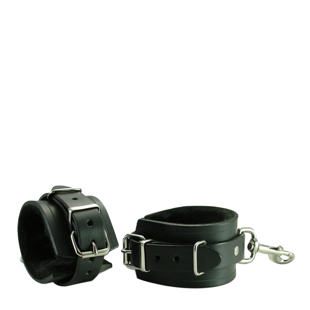 Wild Hide Fur Bondage Cuffs