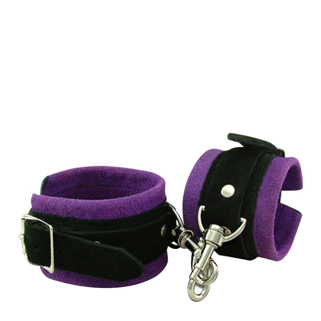 Wild Hide Suede Pleasure Cuffs