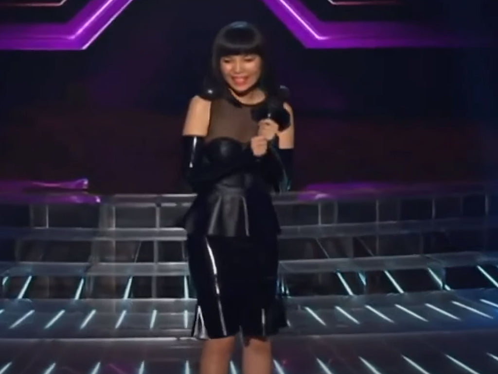 2013: Max Black has The X Factor - Dami Im wears MB Latex!