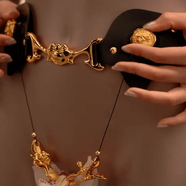 UPKO Mystic Bond Belt with Adjustable Labia Clamp Set