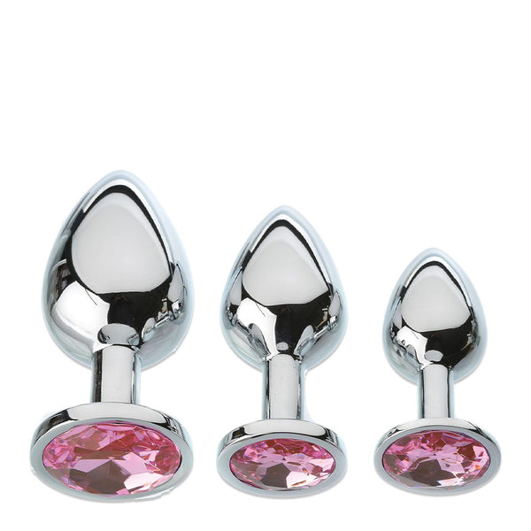 Adam & Eve Pink Gem Metal Plug