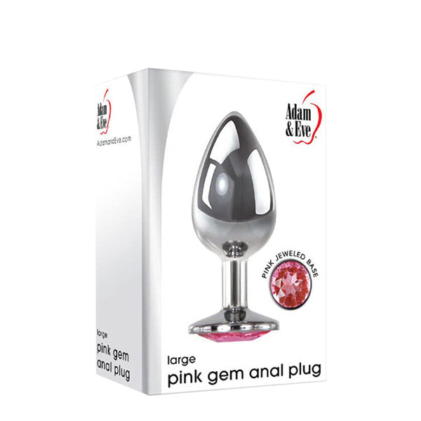Adam & Eve Pink Gem Metal Plug