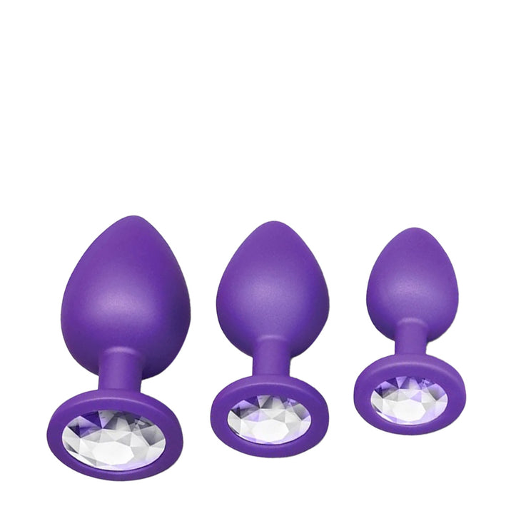 B-Vibe Butties Jewelled Butt Plug Training Set
