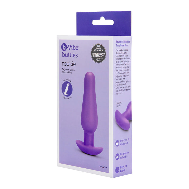 B-Vibe Butties Rookie Silicone Butt Plug