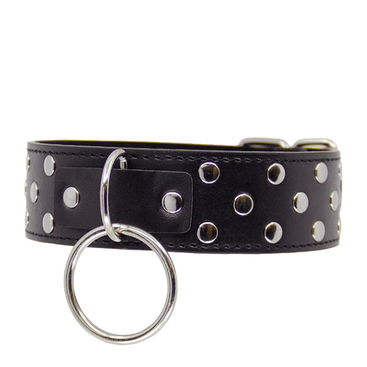 Berlin Baby Studded Faux Leather Collar