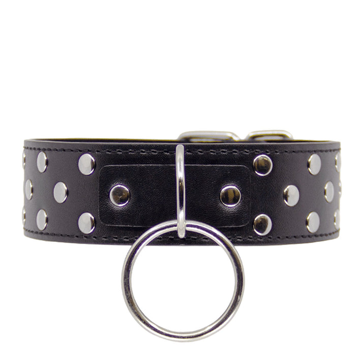 Berlin Baby Studded Faux Leather Collar