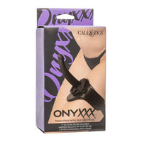 Calexotics Onyxxx Thigh Strap with Silicone Dildo