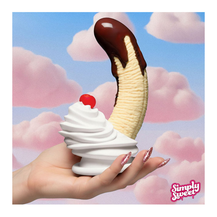 Chocolate Dipped Banana Split Premium Silicone Dildo