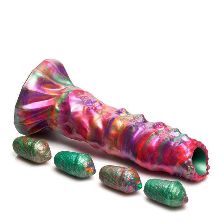 Creature Cocks Larva Silicone Ovipositor Dildo with Eggs