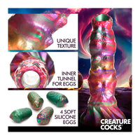 Creature Cocks Larva Silicone Ovipositor Dildo with Eggs