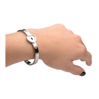 Cuffed Locking Bracelet and Key Necklace