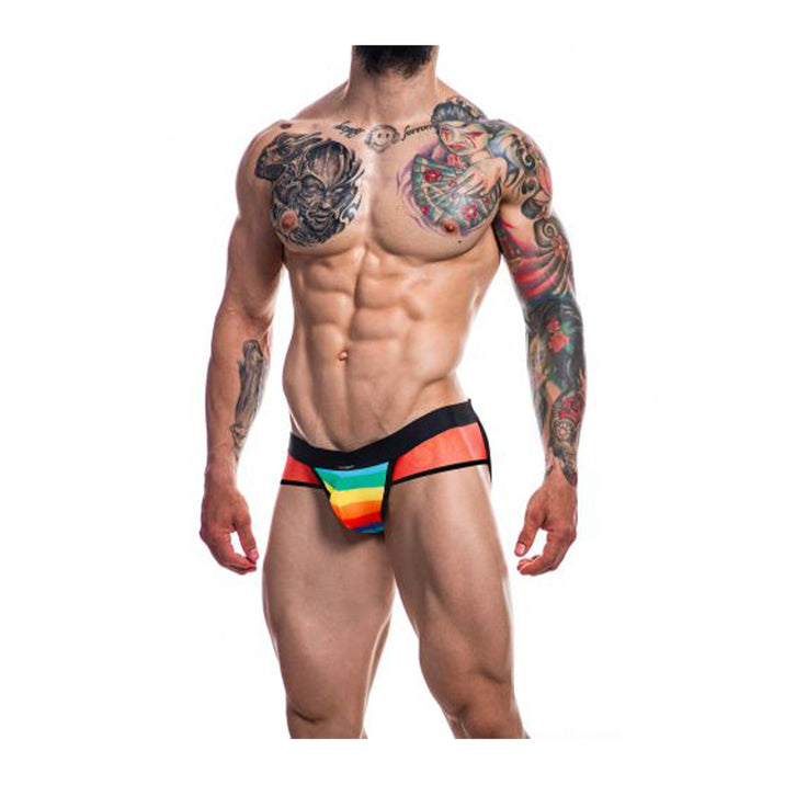 Cut4Men Men's Rainbow Jockstrap
