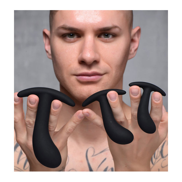 Dark Delights 3 Piece Curved Anal Trainer Set