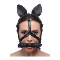 Dark Horse Pony Head Harness with Silicone Bit Gag