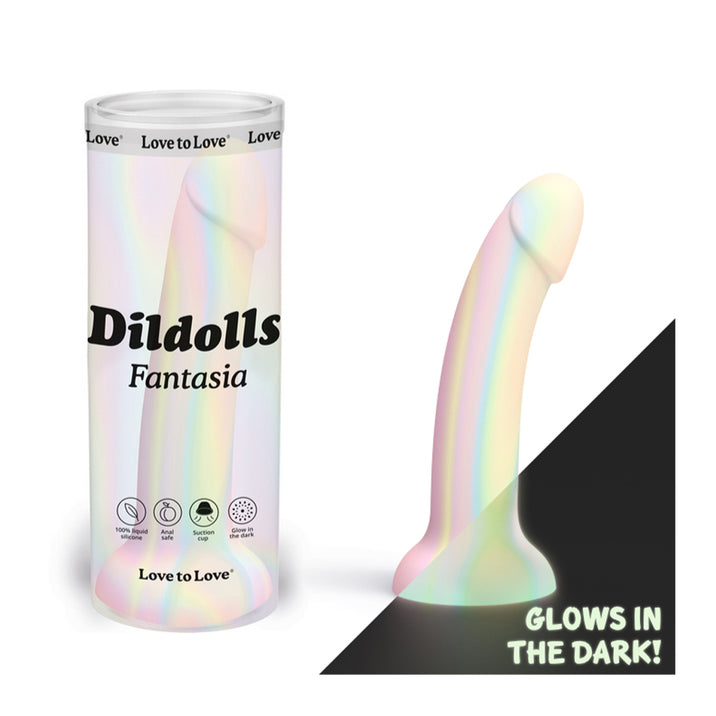 Dildolls Fantasia Pastel Glow in the Dark Dildo