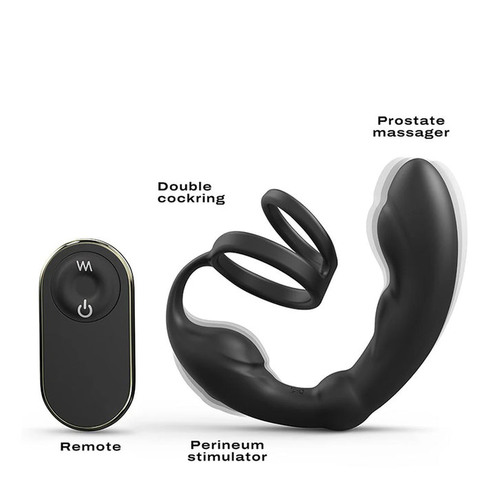 Dorcel P-Ring Prostate Massager with Double Cock Ring
