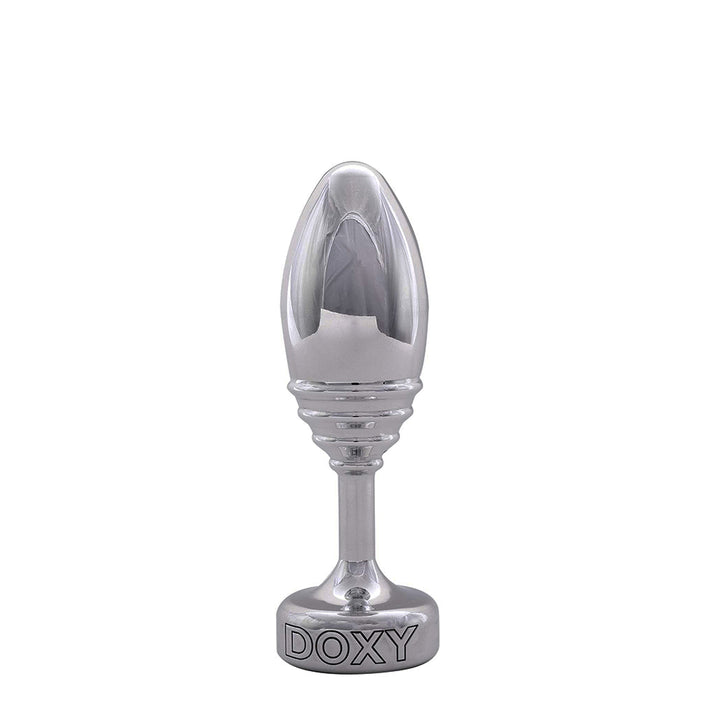 Doxy Ribbed Metal Butt Plug