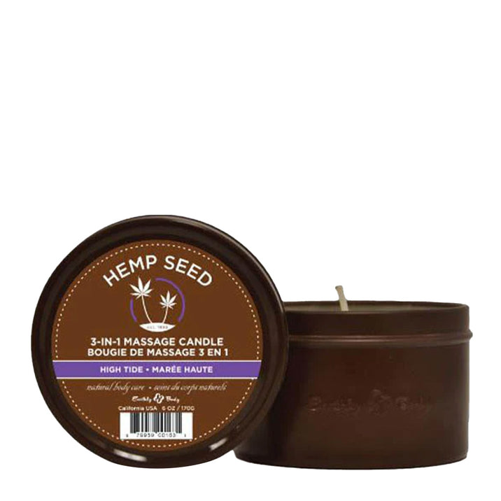 Earthly Body Hemp Massage Candle High Tide