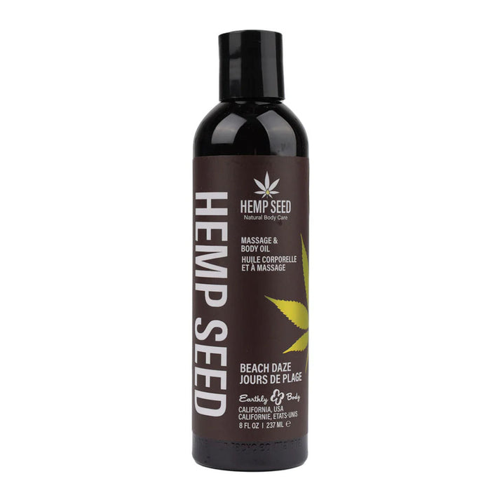 Earthly Body Hemp Seed Massage Oil Beach Daze 237ml