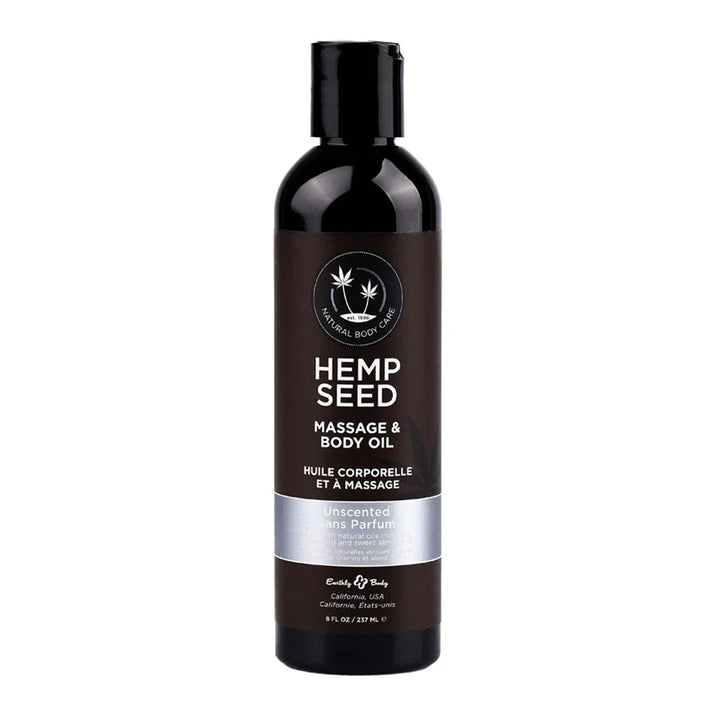 Earthly Body Hemp Seed Massage Oil Unscented