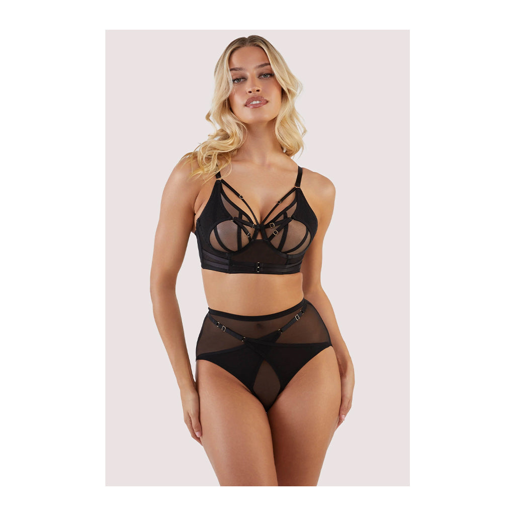 Eddie Black Crossover Wrap Bra