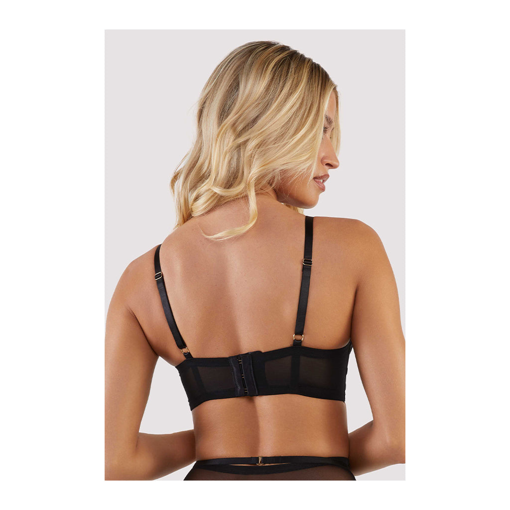 Eddie Black Crossover Wrap Bra