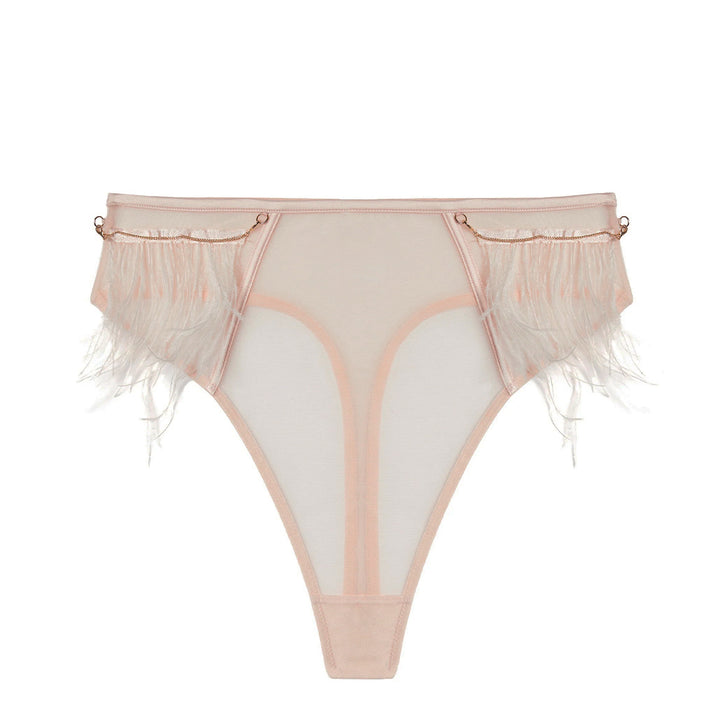 Felicity Hayward Phoenix Blush Feather High Waisted Brief