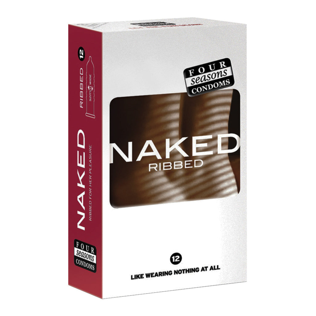 Four Seasons 12s Naked Ribbed Condoms