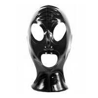 Honour Black Rubber Hood with Eyes Nose and Mouth Holes