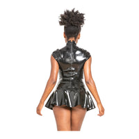Honour Open Keyhole Gladiator Latex Dress