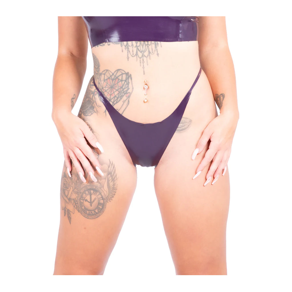 Honour Purple Latex G-String