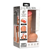 Jock Real Skin Silicone Dildo with Balls
