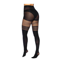 Leg Avenue Ada Tights with Fishnet Accents