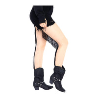 Leg Avenue Olwyn Pantyhose with Fringe Backseam