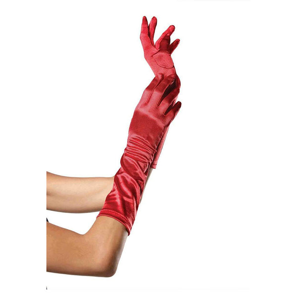 Leg Avenue Satin Elbow Length Gloves