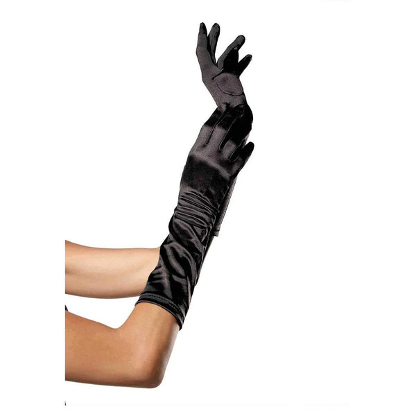 Leg Avenue Satin Elbow Length Gloves