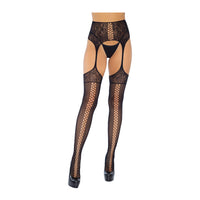 Leg Avenue Sia Net Garter Belt Stockings