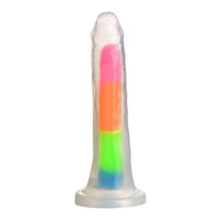 Lollicock Glow-in-the-Dark Rainbow Silicone Dildo
