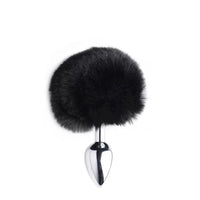 Love in Leather Bunny Tail Metal Plug