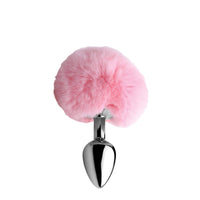 Love in Leather Bunny Tail Metal Plug