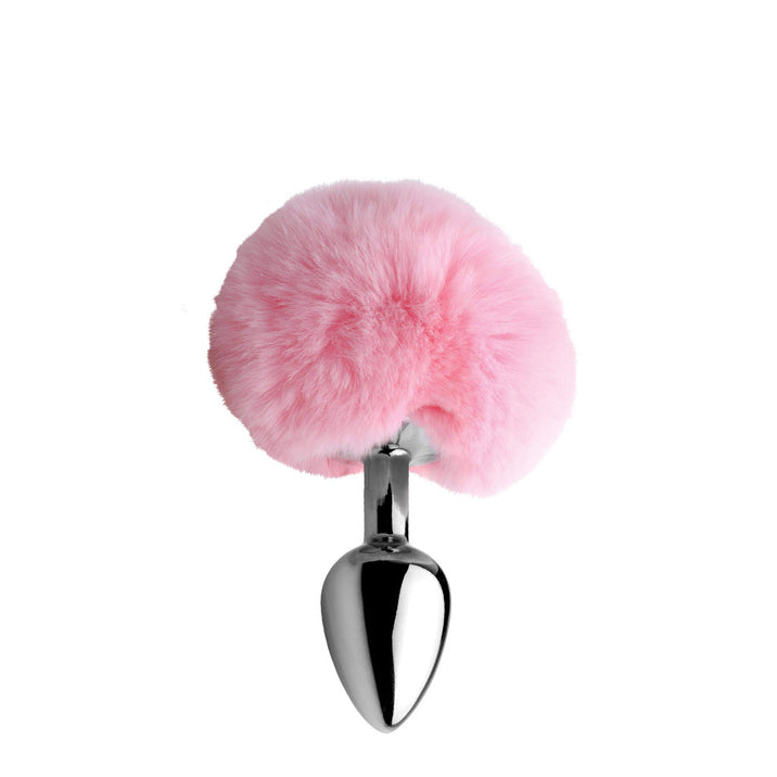 Love in Leather Bunny Tail Metal Plug