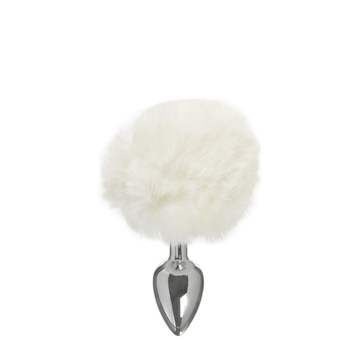 Love in Leather Bunny Tail Metal Plug